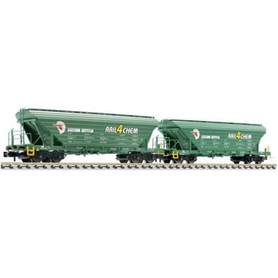 Liliput L260222 N 2-delig Set, Graantransportw., Uagpps, Rail4Chem/Loco TR., EP.V-VI.