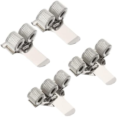 Dailygoods- Penhouder Metalen - 4 Stuks - Inclusief Klemmen - Lichtgewicht - Duurzaam - Geschikt Voor Notebook - Pennenhouder