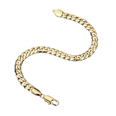 Livano Armband - Staal - Nep Zilver - Heren - Nep Goud