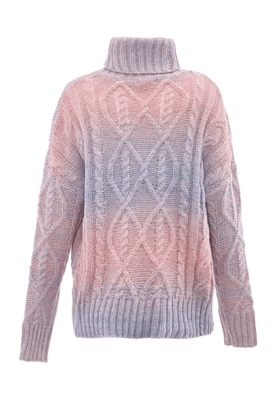 Mymo Trui met coltrui Dames blauw roze