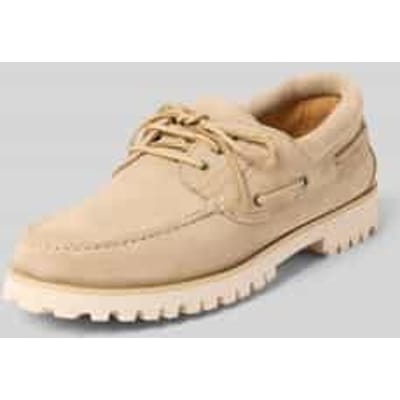 Bootsschoenen van leer met geprofileerde zool