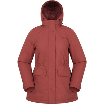 Mountain Warehouse Dames Maple Waterdichte Gewatteerde Jas (Roest)