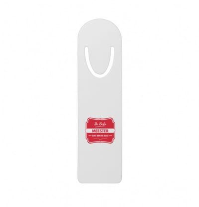 Hacebo® - De beste meester, dat ben ik dus metalen boekenlegger - iemand die een meester is - beste ooit - werk - collega - school - verjaardagscadeau - kado - gift - geschenk Bladwijzer boekenleggers - 12.7 cm x 3.2cm