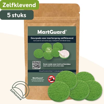 MartGuard® Geurpads – Zelfklevende Geurpads voor Marterspray - 5 stuks - 40 mm - Creëer een geur barrière