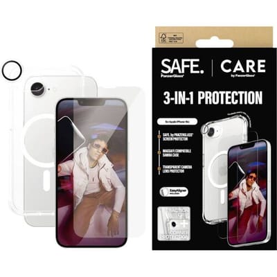 PanzerGlass Fashion 3-in-1 Set Set (hoesje + beschermglas) Apple iPhone 16e Meerdere kleuren Stootbestendig, Inductieve lading