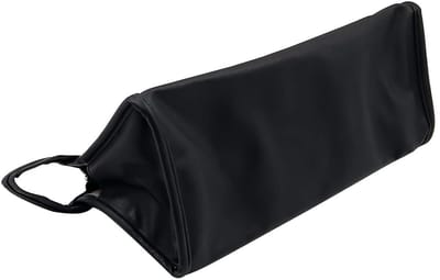 Dailygoods - PU lederen reistas - Draagtas voor föhn - Grote capaciteit - Zwart - Opbergtas voor accessoires - Geschikt voor Dyson - Reisvriendelijk