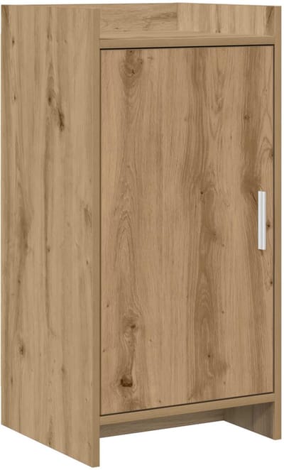 vidaXL - Dressoir - Artisanaal - eiken - 40 - x - 36 - x - 80 - cm - Bewerkt - hout