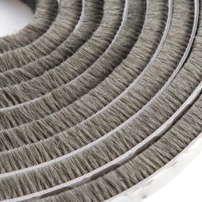 Tochtstrips voor Deuren - Tochtband - Tochtstopper - Raam en Deur - Tochtborstel - Deurborstel Zelfklevend - Grijs - 5M - 5mm 9mm