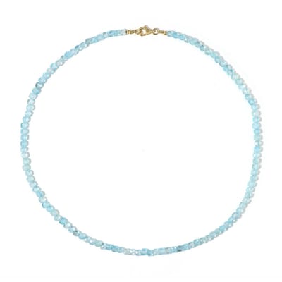 Cavill - Zilveren Halsketting met Hemelsblauwe Topaas 0.68 ct - 925 Sterling Zilver - Elegante Parelvormige Edelsteen - Dames Sieraad