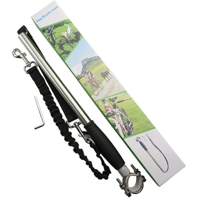 Laisse de vélo pour chien, mains libres, pour animaux de compagnie, sécurité, laisse de vélo adaptée aux exercices en plein air noir