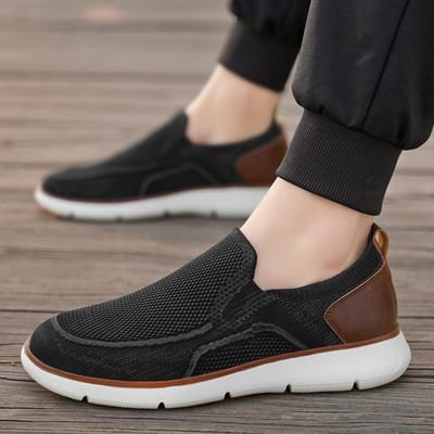 Heren Sneakers Nieuwe Heren Mesh Casual Schoenen Mode Lichtgewicht Ademend Zachtzool Schoenen Zomer Buitensporten Fitness Grote Maat 39 beige