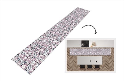 Keukenloper - Loper keuken - Meiden - Bloemen - Roze - Patronen - 300x50 cm - Keukenloper vinyl