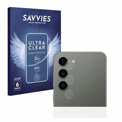 Savvies - Screenprotector voor Samsung Galaxy S23 (ALLEEN Camera Lens) - Folie Beschermfolie transparant 6 Stuks