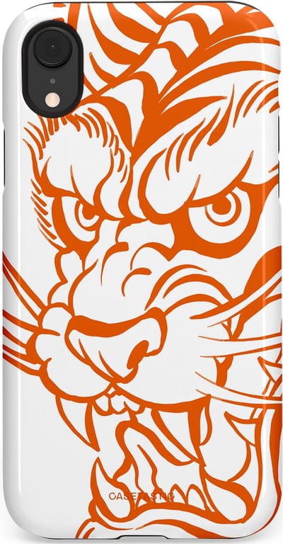 Casetastic Hoesje Geschikt voor Apple iPhone Xr - Stijlvolle Beschermende Duo-layer Case - Wilde lijnen