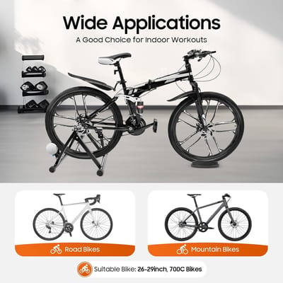 Fietstrainer Standaard met Lage Geluidsontwikkeling voor Racefietsen en Mountainbikes