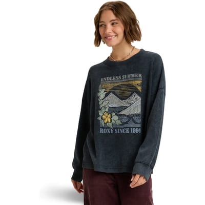 Roxy Eastside Midweight T-shirt Met Lange Mouwen Grijs L Vrouw