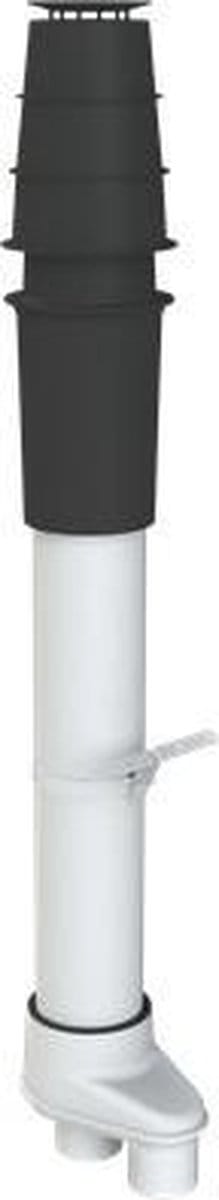 Cox Econext PP kunststof dakdoorvoer zwart HR 2x80 mm - 277233