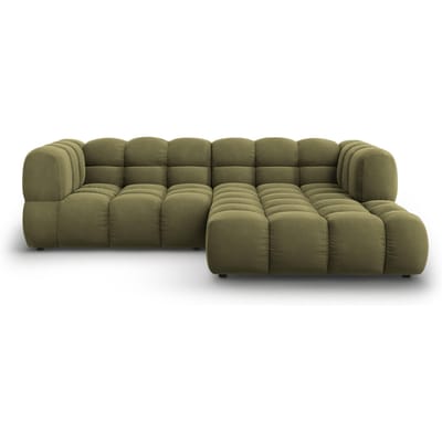 3-zits hoekbank Sky rechts velvet | Cosmopolitan Design