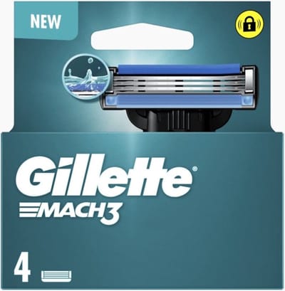 Gillette Mach3 - 4 pièces - Lames de rasoir pour homme
