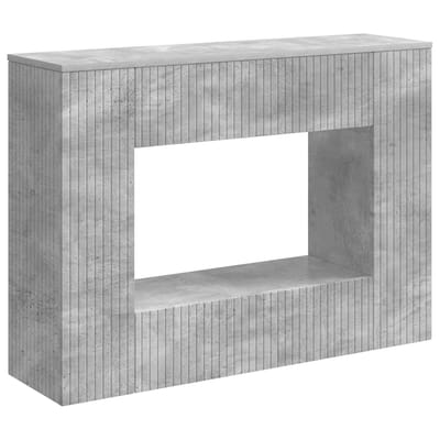 vidaXL - Wandtafel - Beton - Grijs - 101 - x - 29 - x - 74 - cm - Geconstrueerd - hout