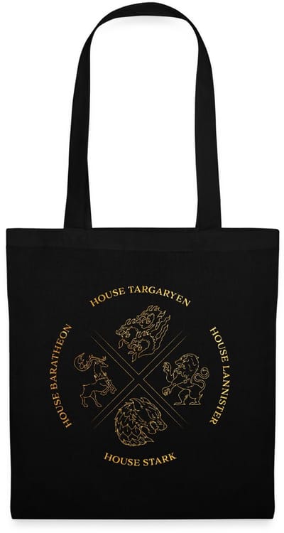 Game Of Thrones Houses Targaryen Lannister Stark Tas Van Stof Schoudertas