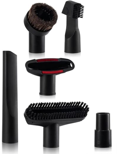 OIMG Stofzuiger Zuigmond Set - 6 Stuks - geschikt voor Miele，Philips，AEG，Karcher，Bosch，Numatic，Nilfisk - spleetzuigmond - Universeel Opzetstuk - zwart