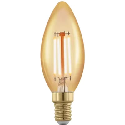 Eglo Ledfilamentlamp Kaars - Amber - D3,7cm - Warm Wit - E14 - 4w
