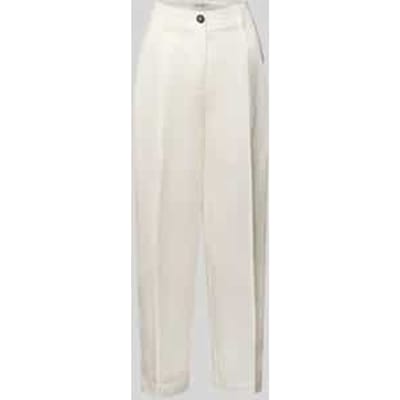 relaxed fit bandplooibroek met linnen