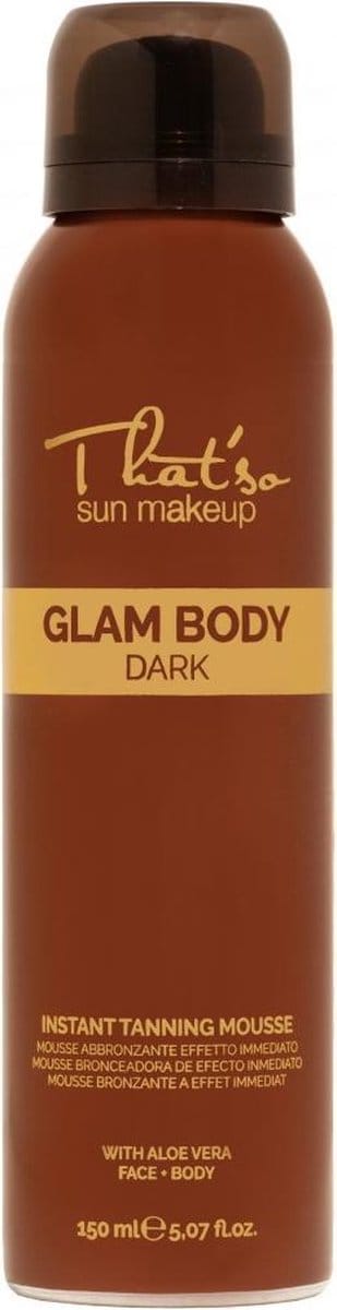 That'so Zelfbruiner Self Tan voor lichaam en gezicht - Glam Body Mousse Dark - Direct een sunkissed bruine kleur - 150ml