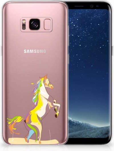 Samsung Galaxy S8 Telefoonhoesje met Naam Horse Color