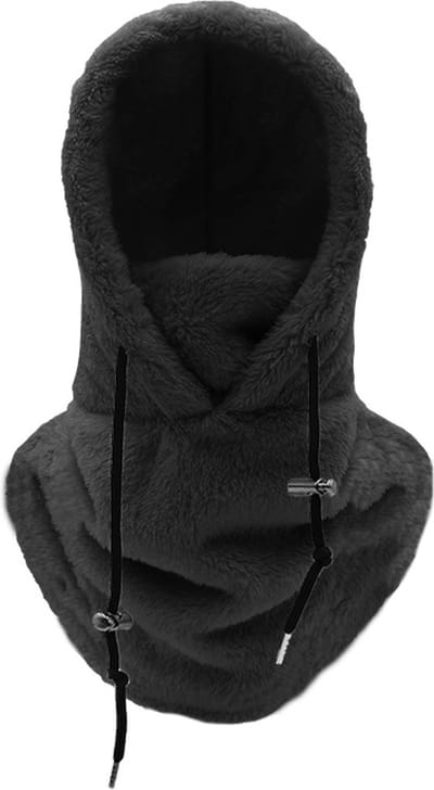 Skimasker 3-in-1 Muts - Zwart | One size | Fleece / Polyester | Fashion Favorite