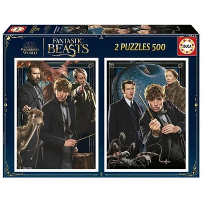 Educa - Puzzel - Fanatic Beasts - 2 x 500 stukjes - Legpuzzel voor volwassenen