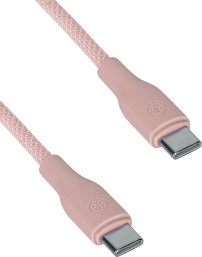 USB-C naar USB-C Kabel - Roze - 1 Meter - 60W Super Fast Charge - Ultra Sterk en Flexibel - Geschikt voor iPhone 15 en Samsung - USBC Kabels