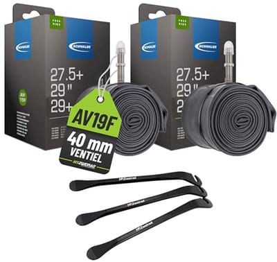 2-delige set binnenbanden 40 mm voor 27,5 en 29 inch freeride inclusief bandenlichters
