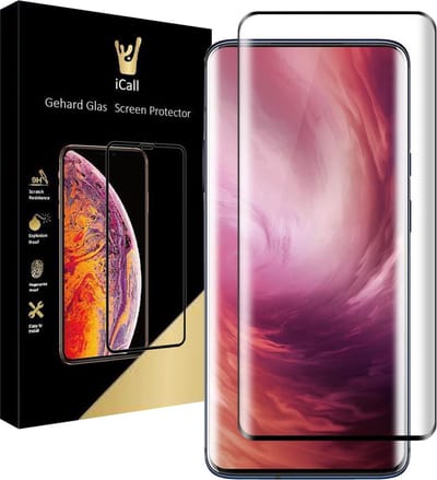 Screenprotector geschikt voor OnePlus 7T Pro - Tempered Glass Gehard Glas - Full Screen Cover Volledig Beeld - iCall