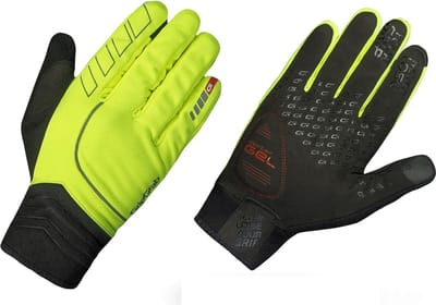 GripGrab - Hurricane Hi-Vis Windproof Midseason Glove - Geel Hi-Vis - Unisex - Maat S