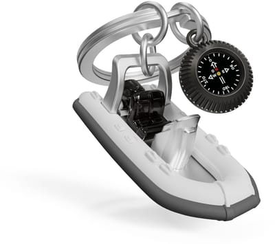 Metalmorphose Sleutelhanger Rubber Motorboot