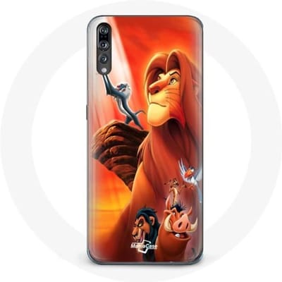 Coque pour Huawei p20 Le Roi Lion Simba et Mufasa
