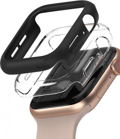 Ringke Slim - (2P) Hoesje Geschikt voor Apple Watch 40MM Hoesje - Extra Dun - Zwart (2-Pack)