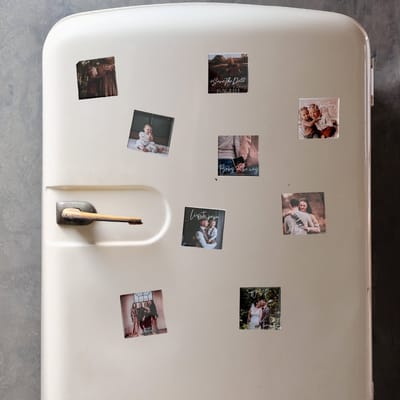 BolleToet foto magneten 5x5 - zwangerschapsaankondiging - trouwen - personalisatie