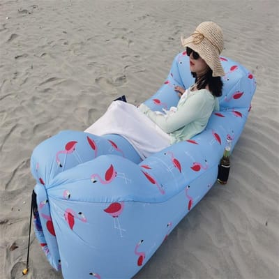 Luchtbank Lounger Bank Kampeer Slaapmat Opblaasbare Mat Waterdichte Matras Zwembad Strandstoel Buiten Voor Backpacken Picknicks Decoratie One Seat