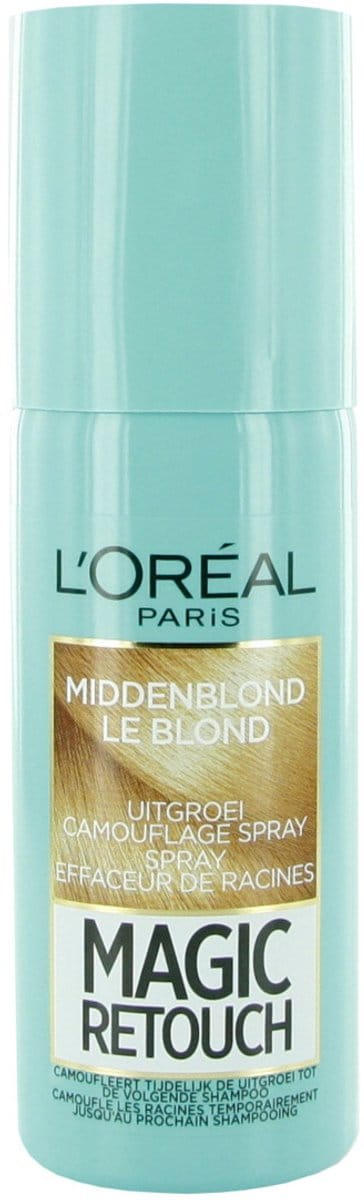 L’Oréal Paris Magic Retouch Middenblond - Camouflerende Uitgroeispray - Natuurlijk ogend kleurresultaat - 75ml - haarverf