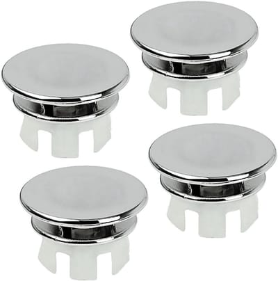 Set van 4 Dubbele Laag Afvoerbeschermers, Ronde Deksel voor Gootsteen, Waterdichte Afvoerplug en Decoratieve Covers
