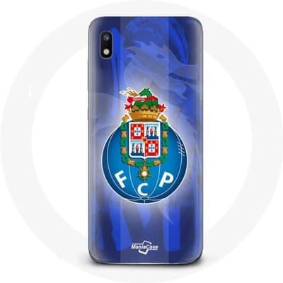 Coque - maniacase - Samsung Galaxy A10 - Souple - Protection - Porto fond bleu Portugal noir