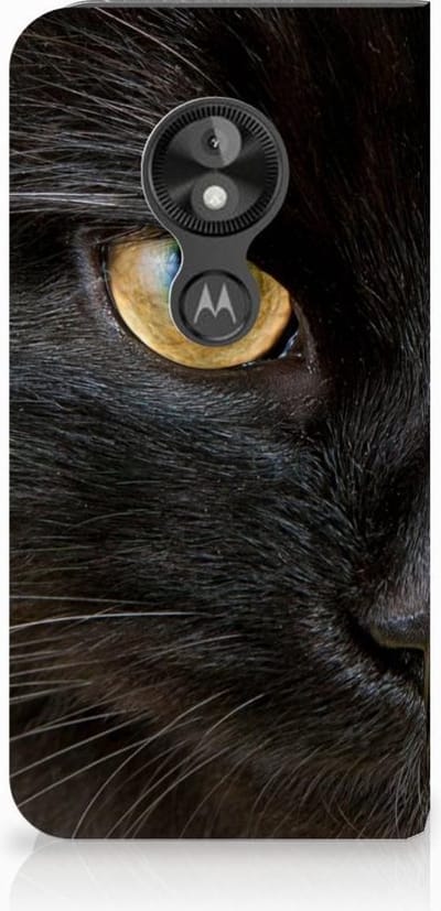 Motorola Moto E5 Play Hoesje maken Zwarte Kat