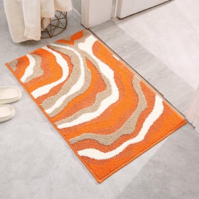 Tapis de salle de bain antidérapant en flocage de mousse Dopaminessen Tapis de sol absorbant Tapis de porte Tapis de sol antidérapant Tapis de chambre 40x60cm