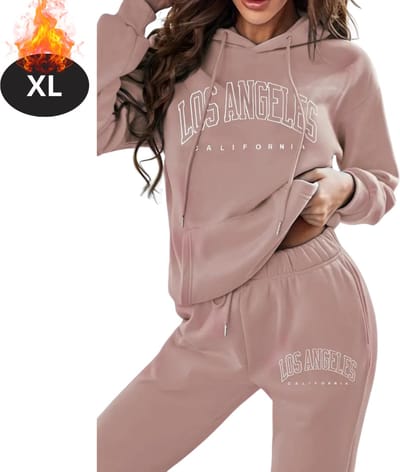 Nivard Joggingpak - Huispak - Volwassenen - Trainingspak - Comfortabel - Joggingsbroek - Tracksuit - Dames - Winter - Roze - XL