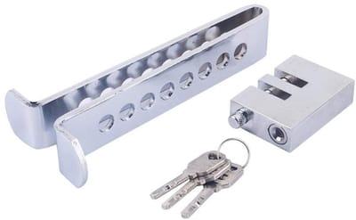 Allecto - Pedal lock - Antidiefstal beschermingsslot - Stevig ontwerp - Veiligheid voor auto - Brake pedal lock - Geschikt voor voertuigen - 8 gaten