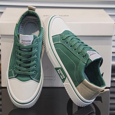 Ademende Canvas Schoenen voor Mannen Mannen Comfortabele Sports Casual Sneakers Jeugd Jongen Student Platte Board Schoenen Vader Jogging Schoenen 46 gray