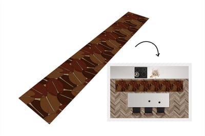 Keukenloper - Loper keuken - Koffiebonen - Patronen - Coffee - 300x50 cm - Keukenloper vinyl